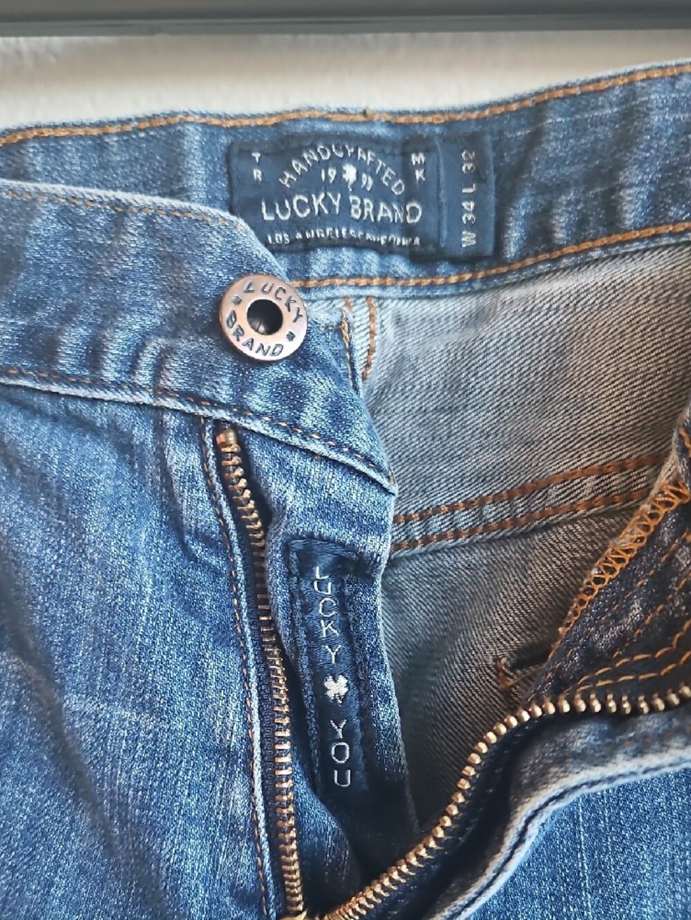 Lucky Brand Women's 221 Original Straight Leg Blue Jeans 34 X 32 - Picture 6 of 8